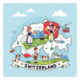 Telegram group profile photo for Швейцария 🇨🇭 | Жизнь • Работа • Люди