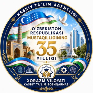Telegram profile photo for Xorazm viloyat Kasbiy ta’lim boshqarma_press-service
