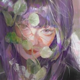 Telegram profile photo for auroras and sad prose.