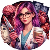 Telegram profile photo for coroner's word 💀
