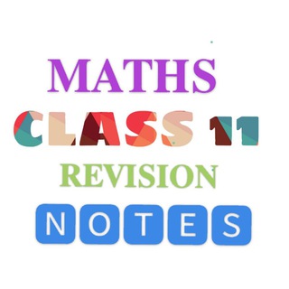 Telegram profile photo for Class 11th Maths Notes