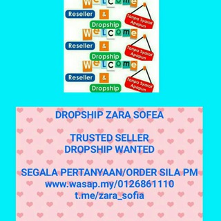 Telegram profile photo for 💐DROPSHIP Zara sofea💐
