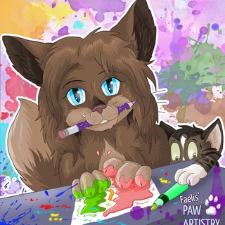 Telegram profile photo for 🐱 Faelis' Paw Artistry 🐾 The official channel