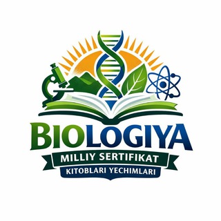 Telegram profile photo for Biologiya milliy sertifikat kitoblari yechimlari