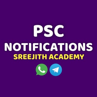 Telegram profile photo for PSC NOTIFICATIONS - SREEJITH ACADEMY