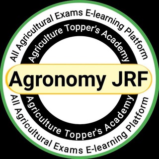 Telegram profile photo for Agronomy JRF ( Agri Toppers Academy)