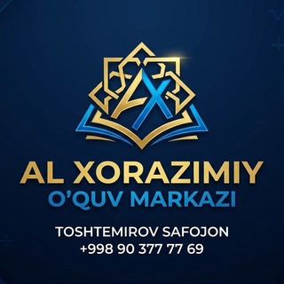 Telegram profile photo for Prezident va Al Xorazmiy Nomidagi IT maktabi testlari.