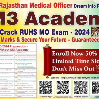 Telegram profile photo for New batch Rajasthan Medical Officer Exam RUHS MO aspirants 2024