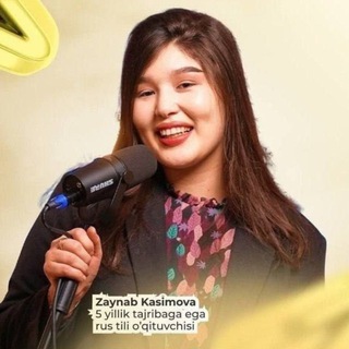 Telegram profile photo for Zaynab Kasimova | Rus tili