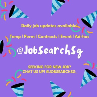 Telegram profile photo for JobsearchSG 🤑