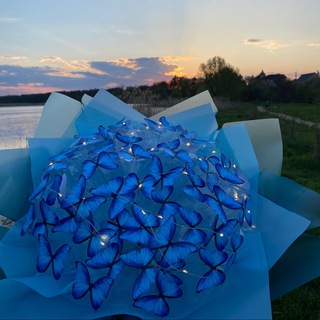 Telegram profile photo for Букетики з МЕТЕЛИКІВ🦋💙