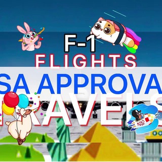 Telegram profile photo for 🇺🇸 F1 Post Approval Flights & Student Travelers