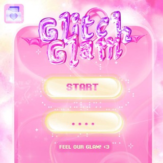 Telegram profile photo for (glitch&glam!)