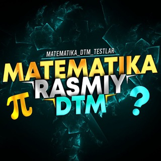 Telegram profile photo for MATEMATIKA RASMIY || DTM