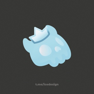 Telegram profile photo for ice design