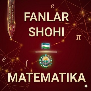 Telegram profile photo for Azizbek Xasanov matematika kanali