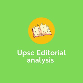 Telegram profile photo for Upsc Editorial & News Analysis(Bilingual )๐