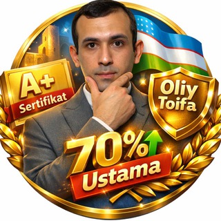 Telegram profile photo for TARIX | Sertifikat & Attestatsiya - Shavkat Rahmatov