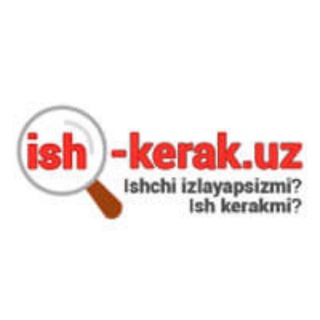 Telegram profile photo for Ish kerak ish bor ish izlash ish topish ish qidirish ish-kerak.uz