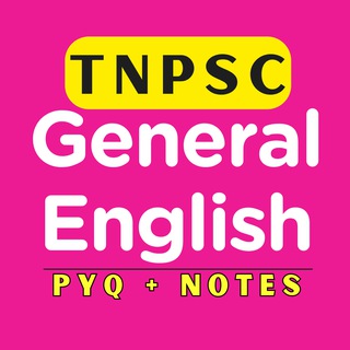 Telegram profile photo for General English PYQ + Notes : TNPSC 2025