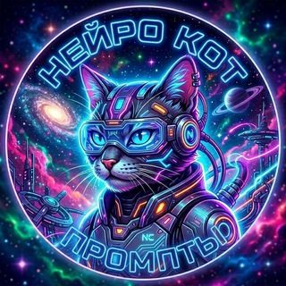 Telegram profile photo for ПРОМПТЫ ОТ НЕЙРО КОТА
