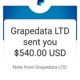 Telegram profile photo for Grapedata official channel 🤑🤑
