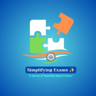 Telegram profile photo for "Simplifying Exams" 🇮🇳🌞📚✌️🏻✨