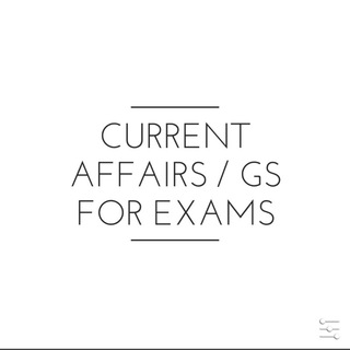 Telegram profile photo for Current affairs/ GS for exams