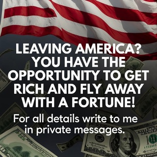 Telegram profile photo for Get cash and fly away🇺🇸💸