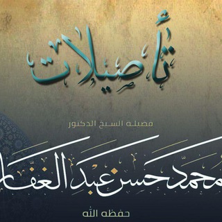 Telegram profile photo for تأصيلات الشيخ الدكتور محمد حسن عبد الغفار
