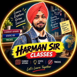 Telegram profile photo for CURRENT AFFAIRS BY HARMAN SIR