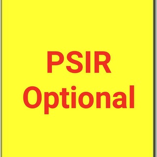 Telegram profile photo for UPSC Toppers PSIR Optional Material