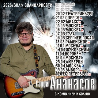 Telegram profile photo for Ананасов и Ко🎸