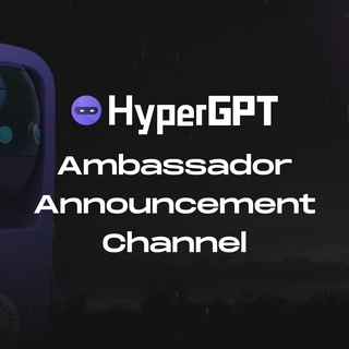 Telegram profile photo for HyperGPT Ambassador News