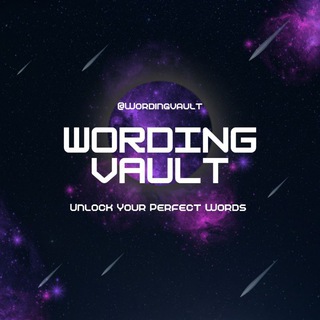 Telegram profile photo for WORDING VAULT