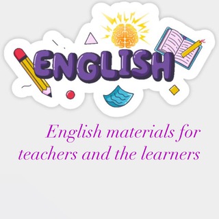 Telegram profile photo for English Materials only