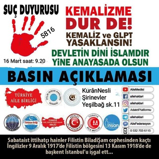 Telegram group profile photo for SE-DE.@SectikleriniDenetle/Destekle #AileniKoru Teröre Cinayete şiddete DurDe içki kumar faiz Siyonizm Kamalizm FUHŞ YASAKLANSIN