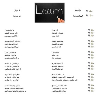 Telegram profile photo for آموزش مکالمه عربی