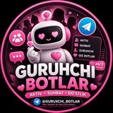 Telegram profile photo for Guruhchi botlar 🥰 Premium