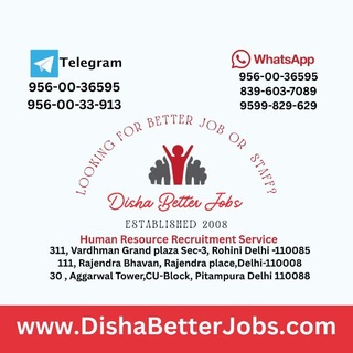 Telegram profile photo for Disha Better Jobs