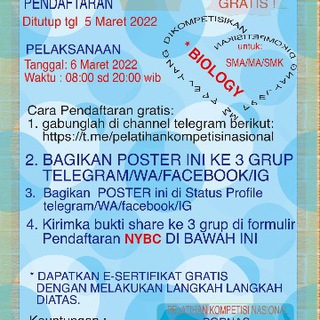 Telegram profile photo for Pelatihan Kompetisi Nasional