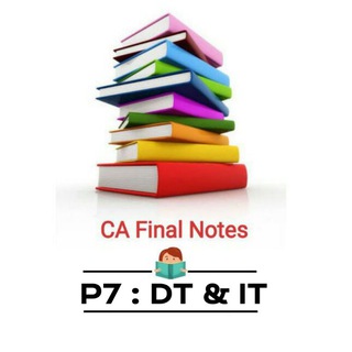 Telegram profile photo for P4 DT/International Taxation : CA Final Notes