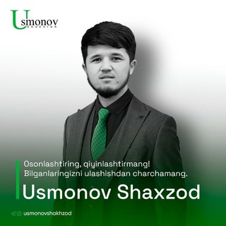 Telegram profile photo for Matematika — Usmonov Shaxzod