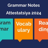 Telegram profile photo for Grammar Notes Attestatsiya