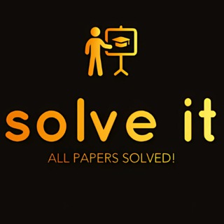 Telegram profile photo for Solve it✅