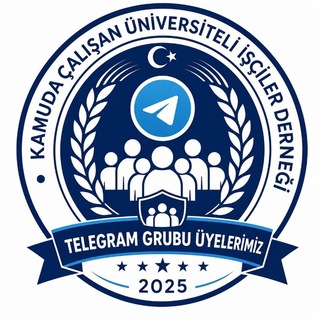 Telegram group profile photo for Kamuda Çalışan Üniversiteli İşçiler Derneği Resmî Telegram Sayfası