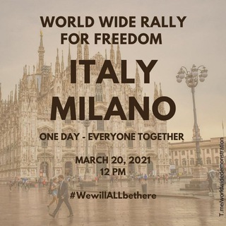 Telegram group profile photo for Lombardia World Wide Demonstration