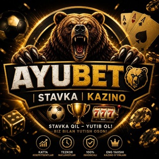 Telegram profile photo for AYUBET π» | STAVKA | KAZINO