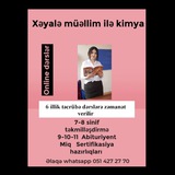 Telegram profile photo for Xeyale muellim ile kimya👩🔬