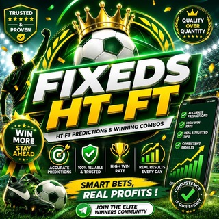 Telegram profile photo for FIXEDS HT/FT⚽️⚽️
